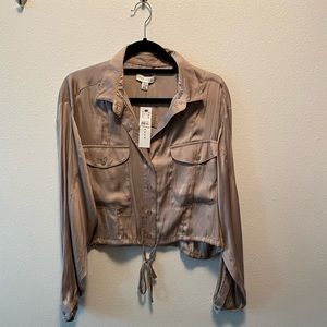 Blush pink Topshop blouse NWT